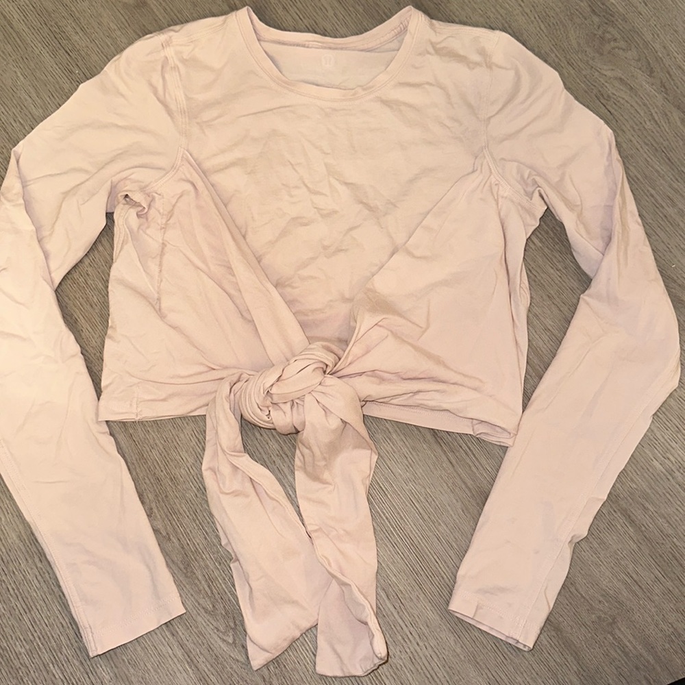 Pink Front Tie Lulu Top